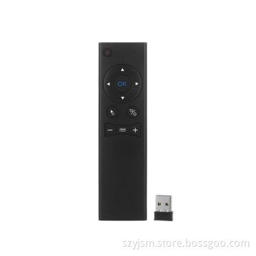 Universal 2.4G wireless air fly mouse remote control Voice for smart tv, android tv box
